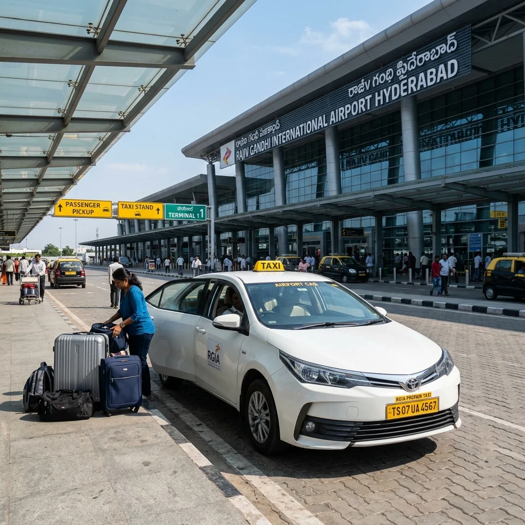 Airport cab service from Hitech City to Hyderabad airport