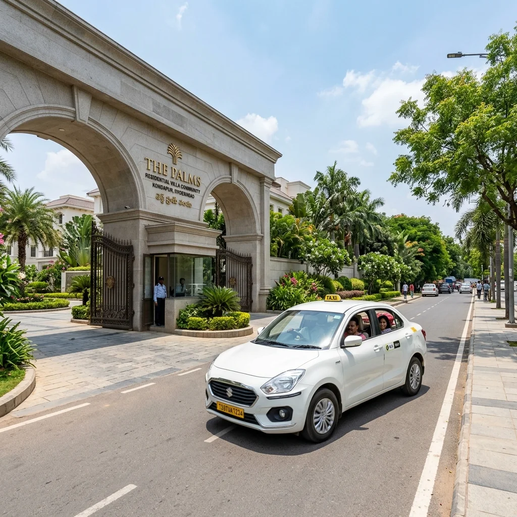 Cab service in Kondapur near residential areas Hyderabad